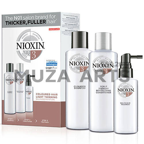 3-СТУПЕНЧАТАЯ СИСТЕМА NIOXIN №3 (150 мл) для окрашенных волос с тенденцией к истончению